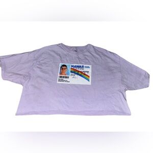 NEW Superbad Women’s Pastel Purple Graphic Crop Top